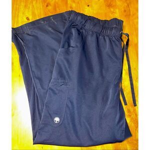 HH Works by Healing Hands Navy Scrub Pants-Womens 1X-P Drawstring